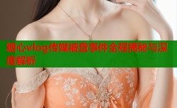 糖心vlog传媒被查事件全程揭秘与深度解析