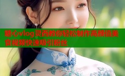 糖心vlog灵西教你轻松制作高颜值美食视频快速吸引粉丝