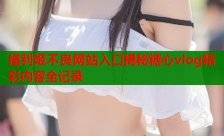 福利姬不良网站入口揭秘糖心vlog精彩内容全记录