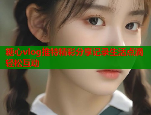 糖心vlog推特精彩分享记录生活点滴轻松互动  第2张