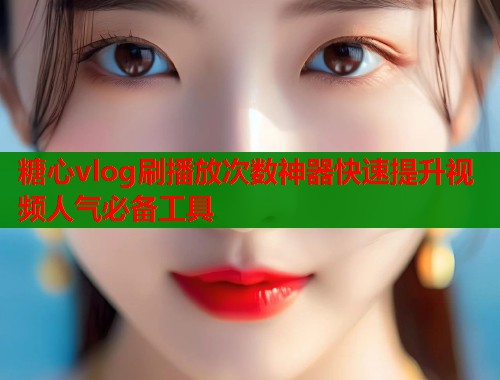 糖心vlog刷播放次数神器快速提升视频人气必备工具  第1张