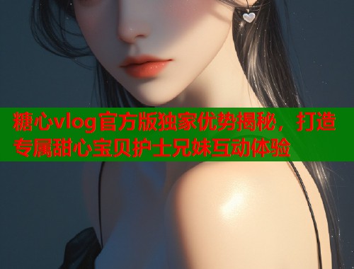 糖心vlog官方版独家优势揭秘，打造专属甜心宝贝护士兄妹互动体验  第1张