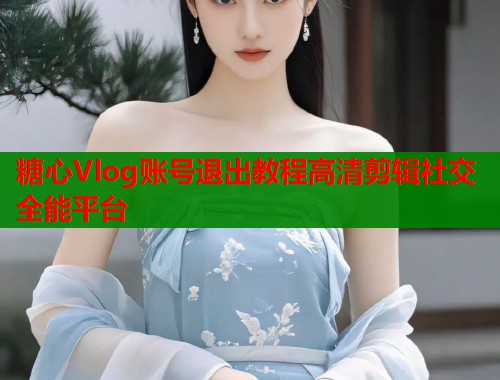 糖心Vlog账号退出教程高清剪辑社交全能平台  第1张